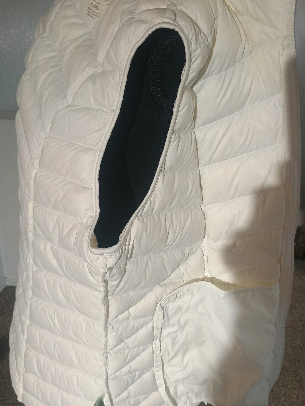Tangerine Cream Quilted Puffer Vest - Women